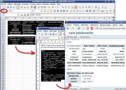 Calc2Dokuwiki mini screenshot